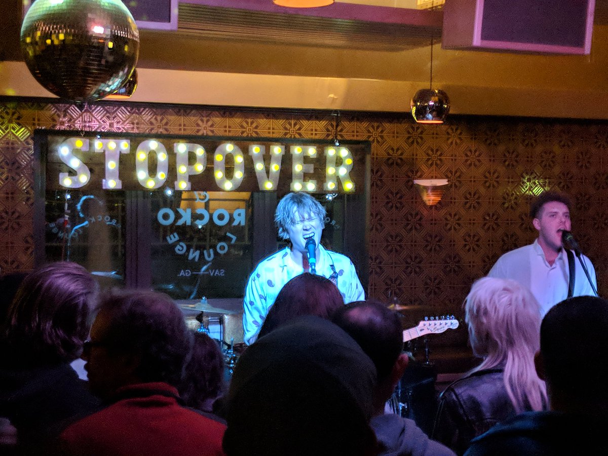 Trying some <a href="/IllegalDrugsLTD/">IllegalDrugsBand</a> at El Rocko Lounge at <a href="/SavStopover/">Savannah Stopover</a>. Don't tell Mom.