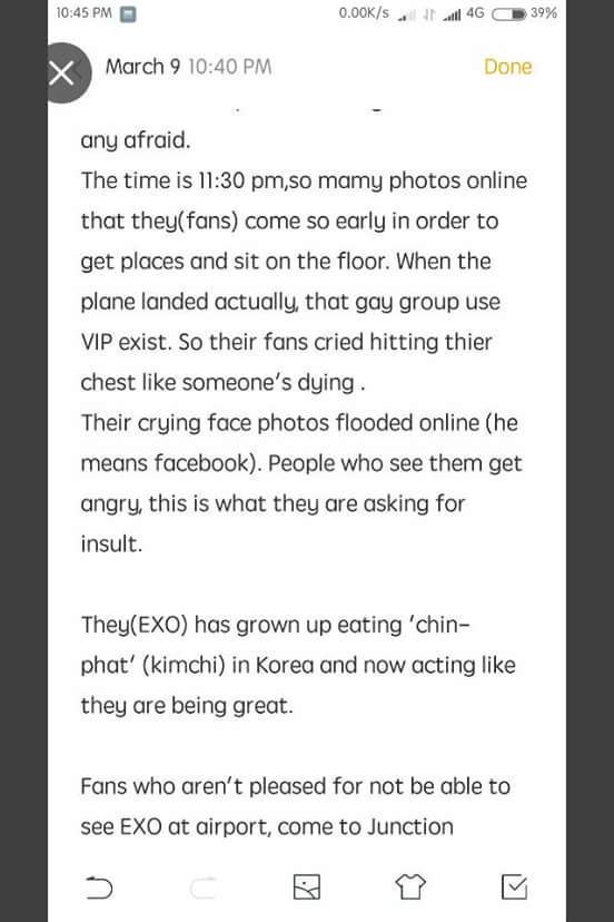 Baebaek79's tweet photo. This is another issue. The media insulted EXO and EXOL in ''Tomorrow'' journal. The Title means ''Korean Gays group that ladies cried for''.We need Justice!!!
#EXOprotection #solve_this_problem_SM @weareoneEXO @SMTOWNGLOBAL @Groovechaja @WWEXOL https://t.co/sfHvY17hfh