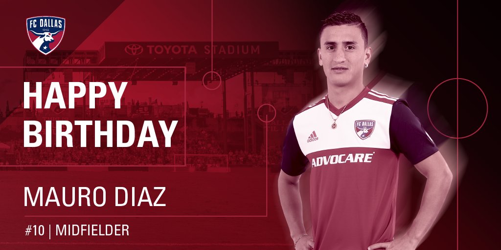 FCDallas's tweet photo. Join us in wishing Mauro Diaz a very happy birthday! Feliz cumpleaños! 🎂

Learn more about Mauro: https://t.co/1FhOvb3Avg https://t.co/eHIJCYl4cV