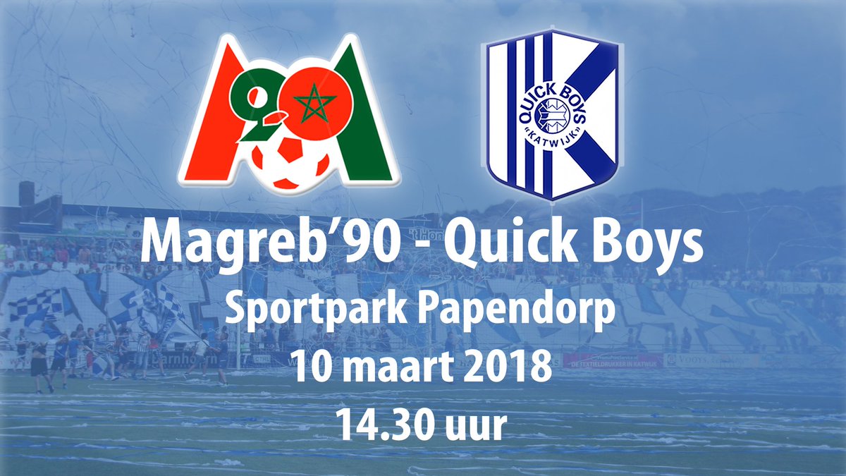 ⚽ MATCHDAY!
🆚 <a href="/Magreb90/">LwV</a>
🏆 Derde Divisie
🏟️ Sportpark Papendorp
📌 Utrecht
🕞 14:30 uur
#️⃣ #magqui