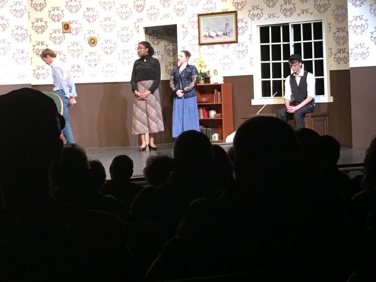 JR7Supt's tweet photo. Scenes from tonight’s performance @JHS_Page2Stage ‘Arsenic and Old Lace’. It is nice to take a break from special effects and watch true performers. Thank you for a special evening. https://t.co/KR5vS9EEmh