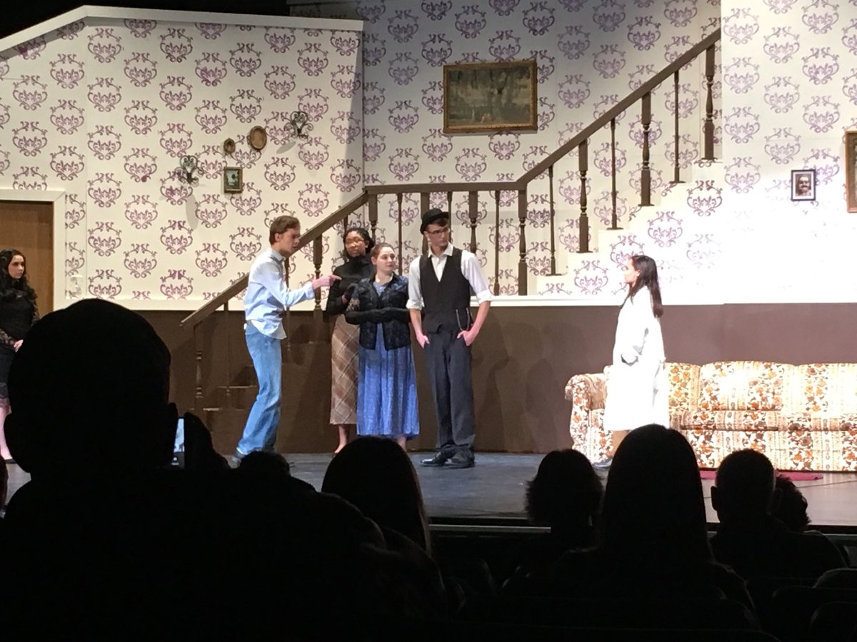 JR7Supt's tweet photo. Scenes from tonight’s performance @JHS_Page2Stage ‘Arsenic and Old Lace’. It is nice to take a break from special effects and watch true performers. Thank you for a special evening. https://t.co/KR5vS9EEmh