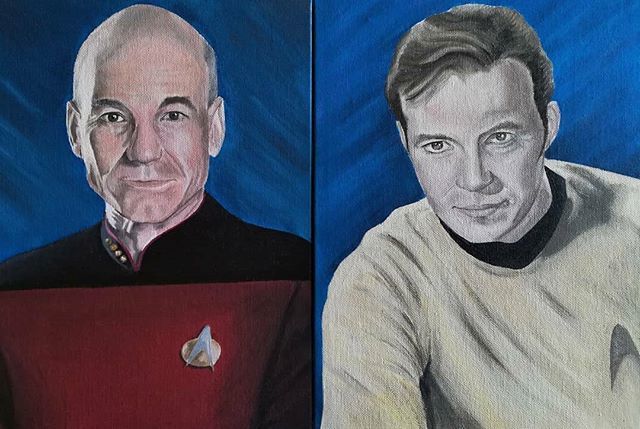 TrekkieRon's tweet photo. #Repost @myaddictiontoart
ใปใปใป
Jean Luc-Picard and James T. Kirk are sold ๐๐ #art #artist #atistic #artaddiction #oil #oilpaint #oiipainting #oil #portraitart #portrait #portraitartist #startrek #Jean-Luc Picard #jamestkirk #originalseries #thenexโฆ https://t.co/TJ6KxvKTcW https://t.co/0GcIMg1N01