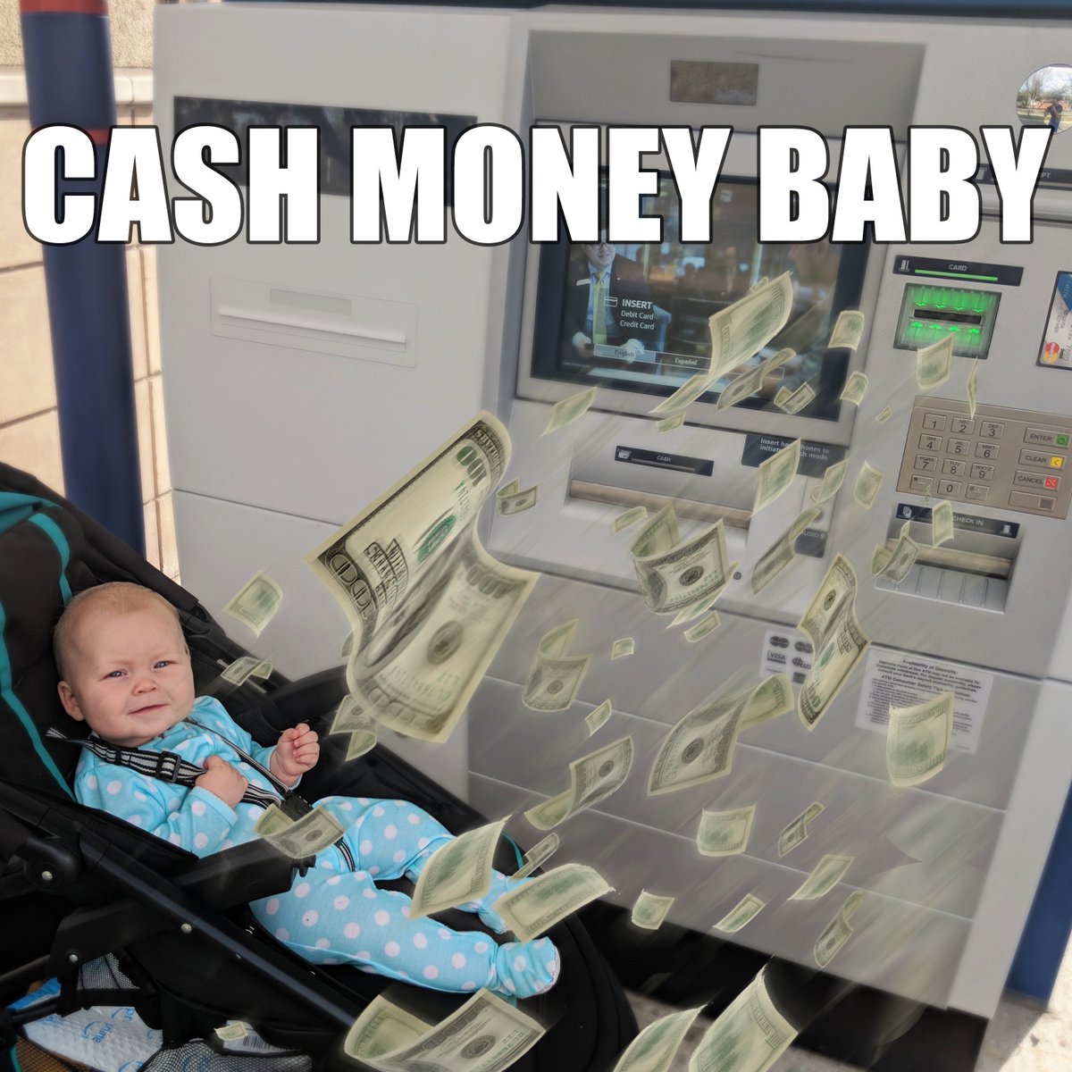 FunPhotoEdits's tweet photo. #cashmoney #baby #cutebaby #cuteness withdrawing my bank account.  #babygirl gets what she wants!  #photoshop #AdobePhotoshop #meme #hilarious #bank #photoediting FOLLOW ME PLEASE
https://t.co/nXsQD5Hpjo for more! https://t.co/bf9gWQInMM