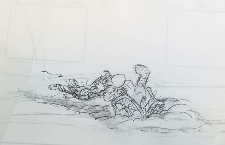 A piece from one of my storyboards from The Buzz on Maggie. #disneyanimation #disney #sketch #animation #storyboard #thebuzzonmaggie #maggie