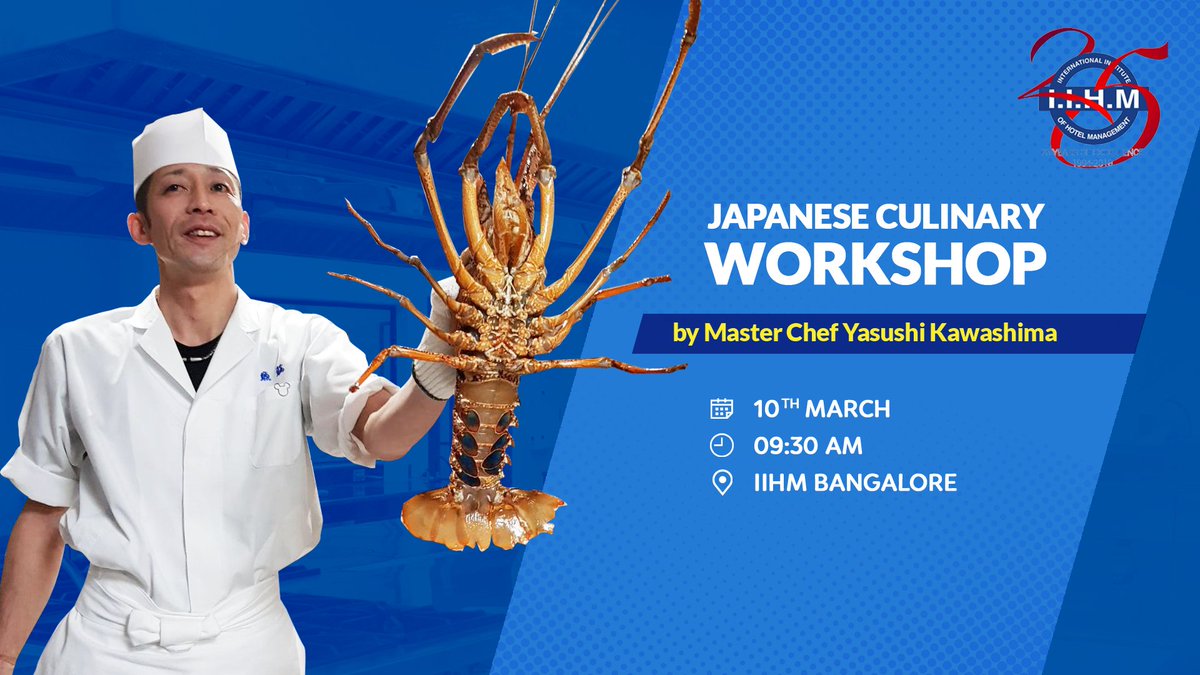 AADirIIHMDELHI's tweet photo. #Japan MasterChef #YasushiKawashima in #India @IIHMHOTELSCHOOL #Bangalore campus conducting #MasterClass #FoodUnites #IIHMBestTraining #EducationMatters #studentlife #studentleaders18 @subornobose @JapanEmbassy @ShaliniKCharles #cheflife #ChefsTable #chefsofinstagram https://t.co/Cfkxqd0vGw