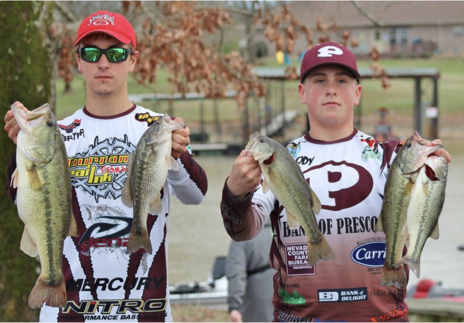 psd_wolves's tweet photo. Prescott Bass Team placed fifth in Lake Hamilton Tournament! Be in the look out this duo, Bryer and Brody Pennington! #curleywolves #phsbassteam https://t.co/tmrtSZyLJQ