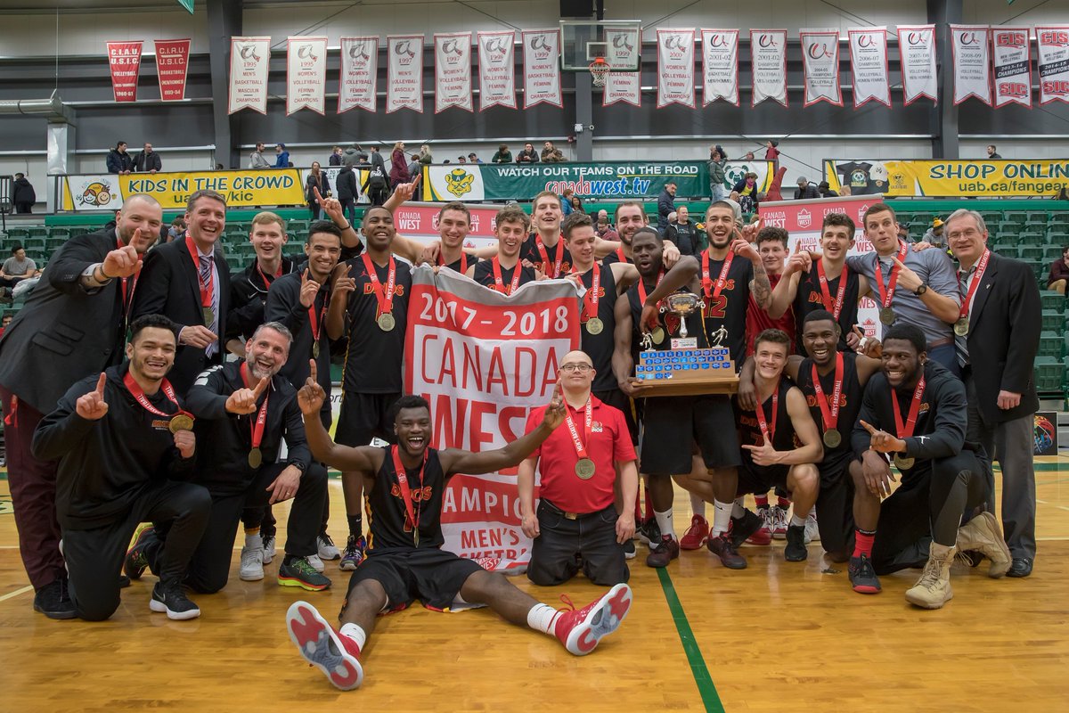 That makes 5⃣ <a href="/CanadaWest/">Canada West</a> titles for your Dinos in 2017-18!

🏉🏆
🏈🏆
M🏃‍♂️🏆
M🏀🏆
W🏐🏆

#GoDinos #WonTheWest