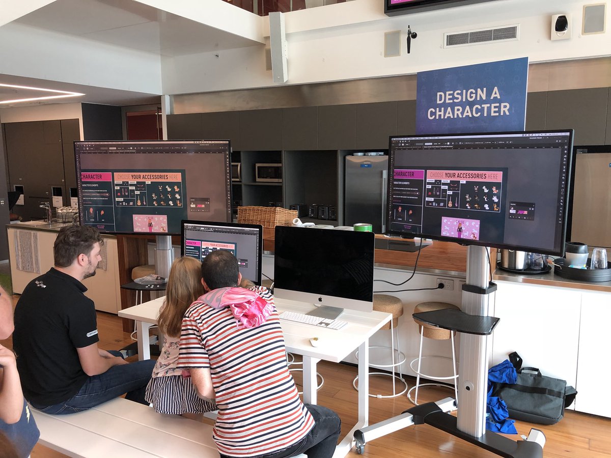 WORK180_'s tweet image. Game design! #superherodaughterday18 @TGAsuperheroes #technologyone #brisbane