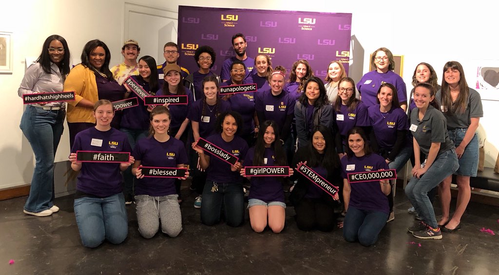 lsuscience's tweet photo. Thank you to our amazing volunteers that made Girls Night at the Museum possible! #ChasingScience #womeninSTEM #mentor #volunteering #LSU https://t.co/fE2NGLdC5p