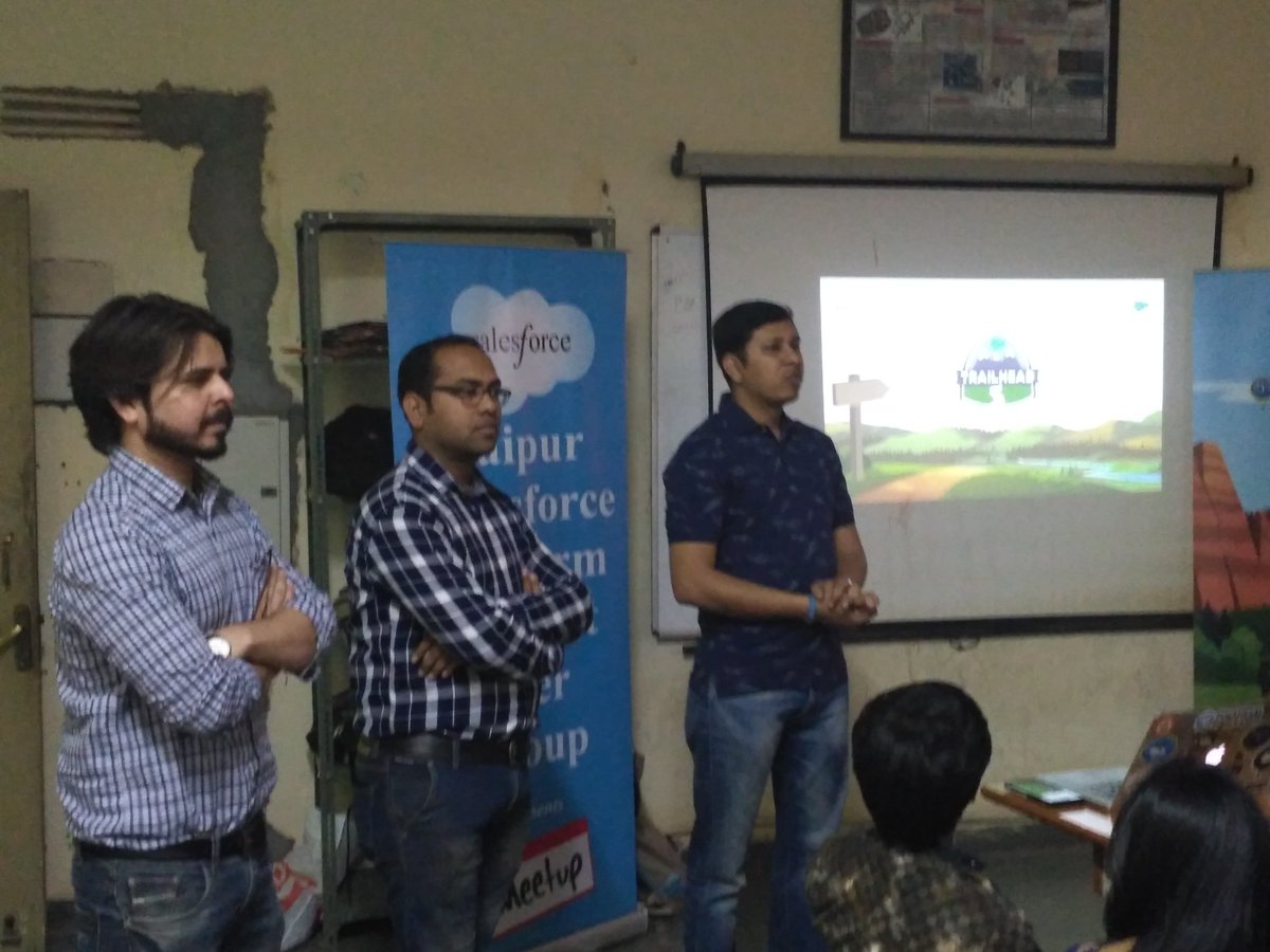 sfdcStudent_jai's tweet photo. Jnit Students are ready to learn @salesforce through @trailhead . Good introductory session by @forcemantis @sksworld50 @NeetuBansal5 @anurag_sfdc https://t.co/hp2OEr8vAV