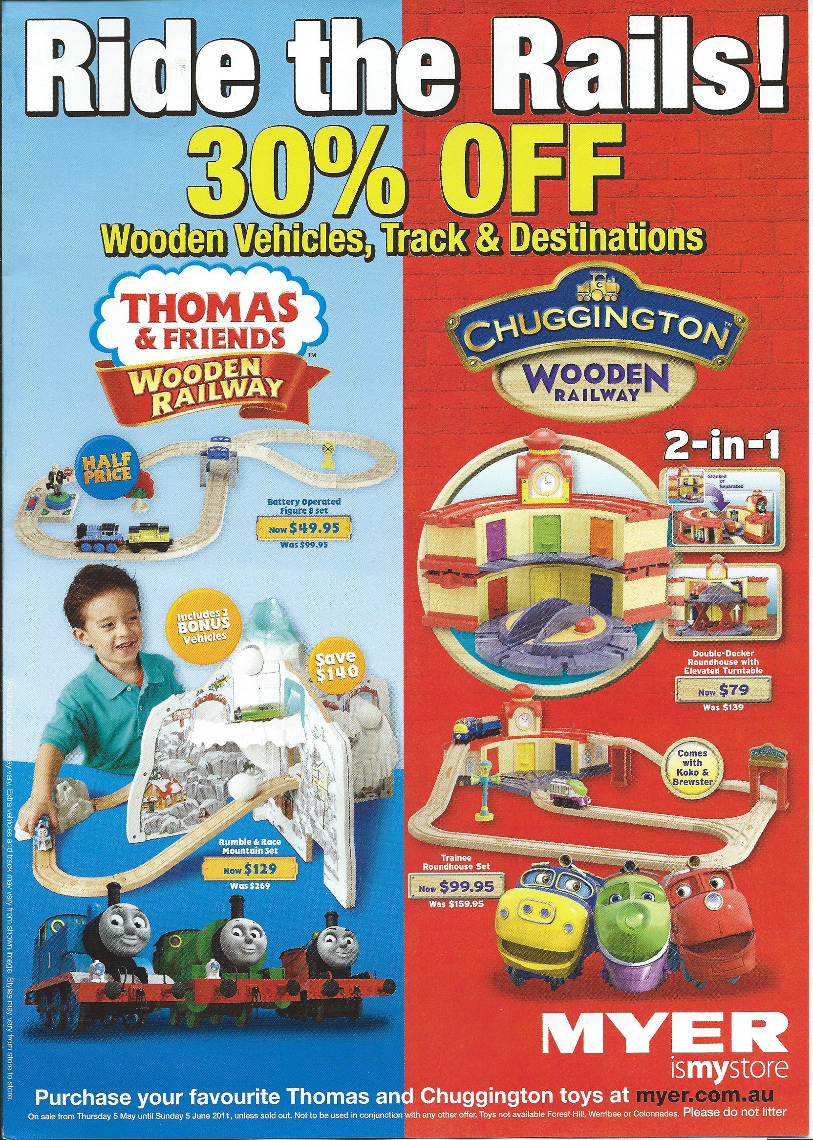 ᴅᴏɢᴄᴀɴ't on X: 2011 Myer catalogue featuring Thomas and Chuggington.   / X