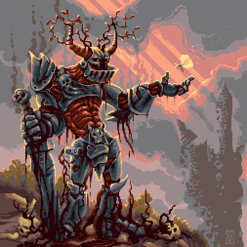 imoregames's tweet photo. Perhaps you know this #knight .. He`s too tired of bloooood! For @Pixel_Dailies #pixel_dailies #pixelart https://t.co/94q74pMkO0
