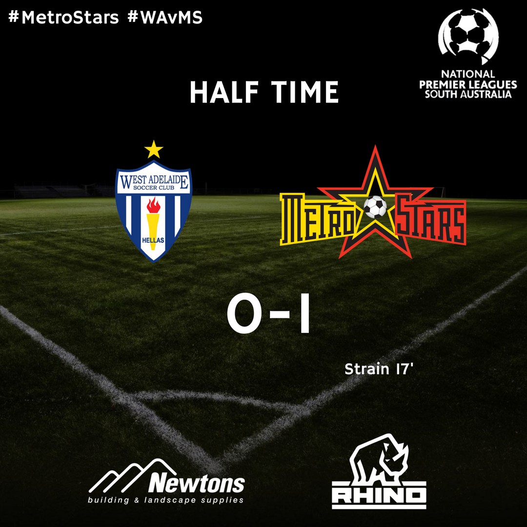 NE_MetroStars's tweet photo. HALF TIME | @WestAdelaideSC 0-1 #MetroStars #NPLSA #WAvMS https://t.co/3uwmBlxMNf