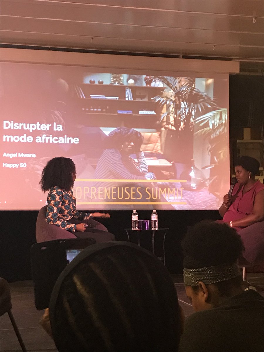 InspireAfrika's tweet photo. C’est au tour de Angel Mwana, ancienne chef de projet chez Universal de prendre la parole. Elle évolue dans la mode aujourd’hui et est derrière les concepts #INYU et #Happy50
#AfropreneusesSummit #Paris https://t.co/XZJ6y2rdJ4