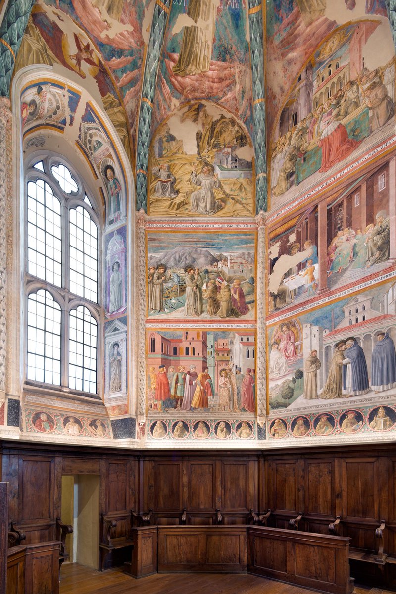 MuseoMontefalco's tweet photo. "...e subito riaffiora lì davanti ai tuoi occhi quella sensazione d’immenso che non sai spiegare" #UnEmozione #Montefalco💗#ArtPlaces #ArteYArt #Artwit #ArtLovers 
Benozzo Gozzoli, Storie della vita di San Francesco, 1452 
https://t.co/X3ijNoDwCv https://t.co/FxWOLmVQGm