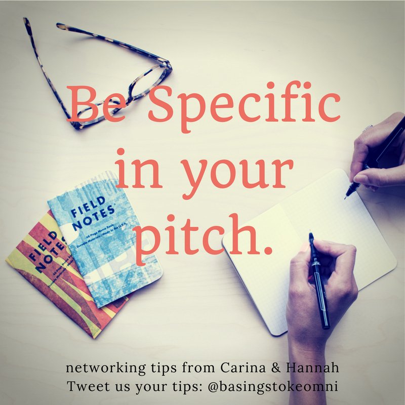 #networking tips: Be specific - who do you really want to work with / speak to?