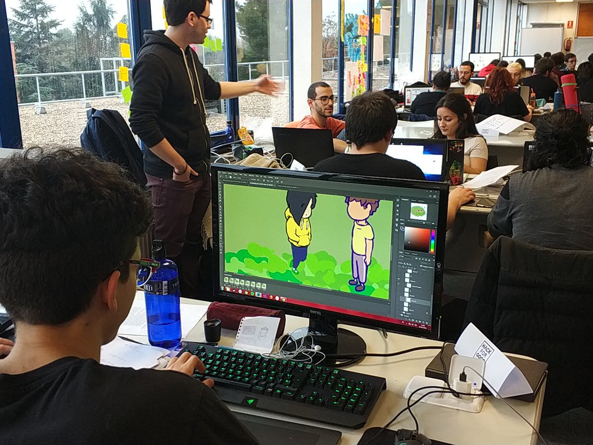 BaltaFM's tweet photo. En Madrid desarrollo a tope, el cansancio no hace mella, la ilusión sigue intacta. Go #HackersForGood gracias a @jquemada @Hazloposible @fundacionTef @informaticaucm y a todos los voluntarios por la organización! https://t.co/kQUqDkAyyx