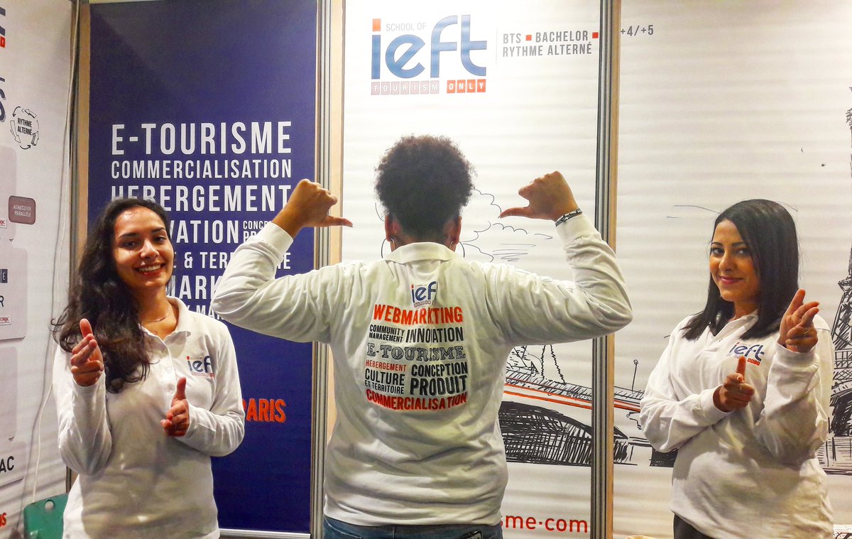 ieftourisme's tweet photo. Des étudiantes motivees pour la journee sur le salon de l etudiant ! https://t.co/8785IDU1Ub