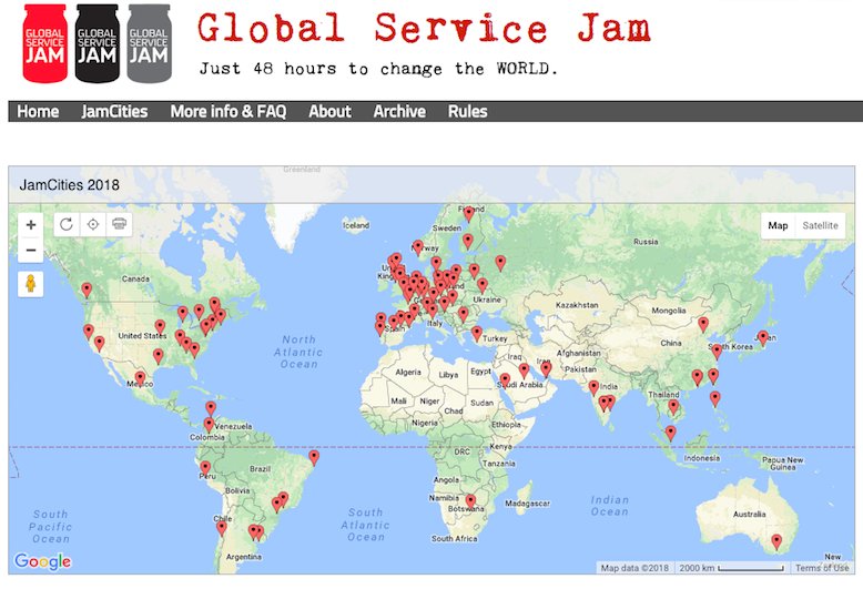 GSJam's tweet photo. Join us in sending a big JAMMY HURRAY to @Gabzservicejam the Jam that is representing the AFRICAN CONTINENT for the 2018 Global Service Jam! May they inspire more heroes to help share the Jam flame in AFRICA #thisiswhywejam #doingnottalking #Gabzservicejam #GSJAM/NP https://t.co/iFfjki0MRH