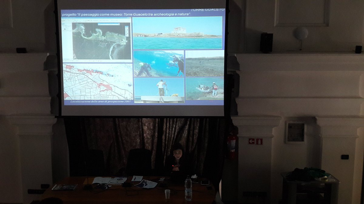 torreguaceto's tweet photo. #NelMareDellIntimità, quando l'#archeologia racconta l'#Adriatico. Al via il convegno internazionale. La docente universitaria #RitaAuriemma narra il #patrimonio di #TorreGuaceto e la ricerca svolta finora sul campo. 
Siamo al #SaloneDegliIncanti, #Trieste.
#archeologie #AMP #sea https://t.co/QQC15rVr9Z