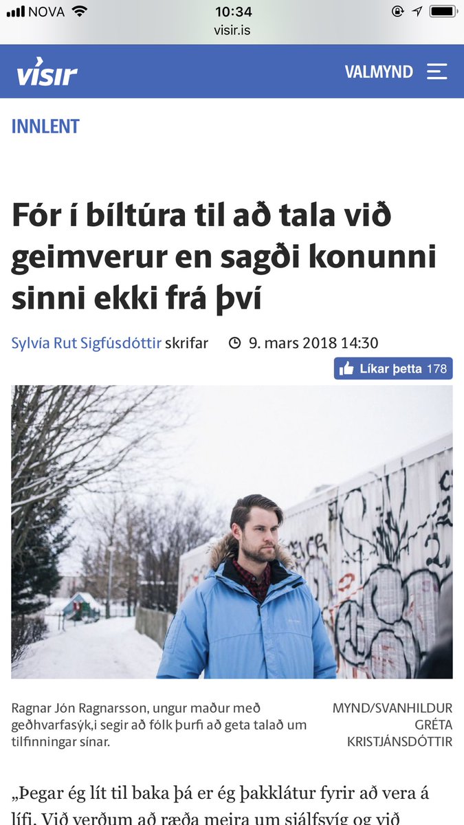 #Huguð er verkefni með það að leiðarljósi að uppræta fordóma. Er miður mín að viðtöl sem ég tók eru framsett á þennan hátt – innhaldið er svo allt annað en þessar fyrirsagnir gefa í skyn <a href="/visir_is/">Vísir</a>