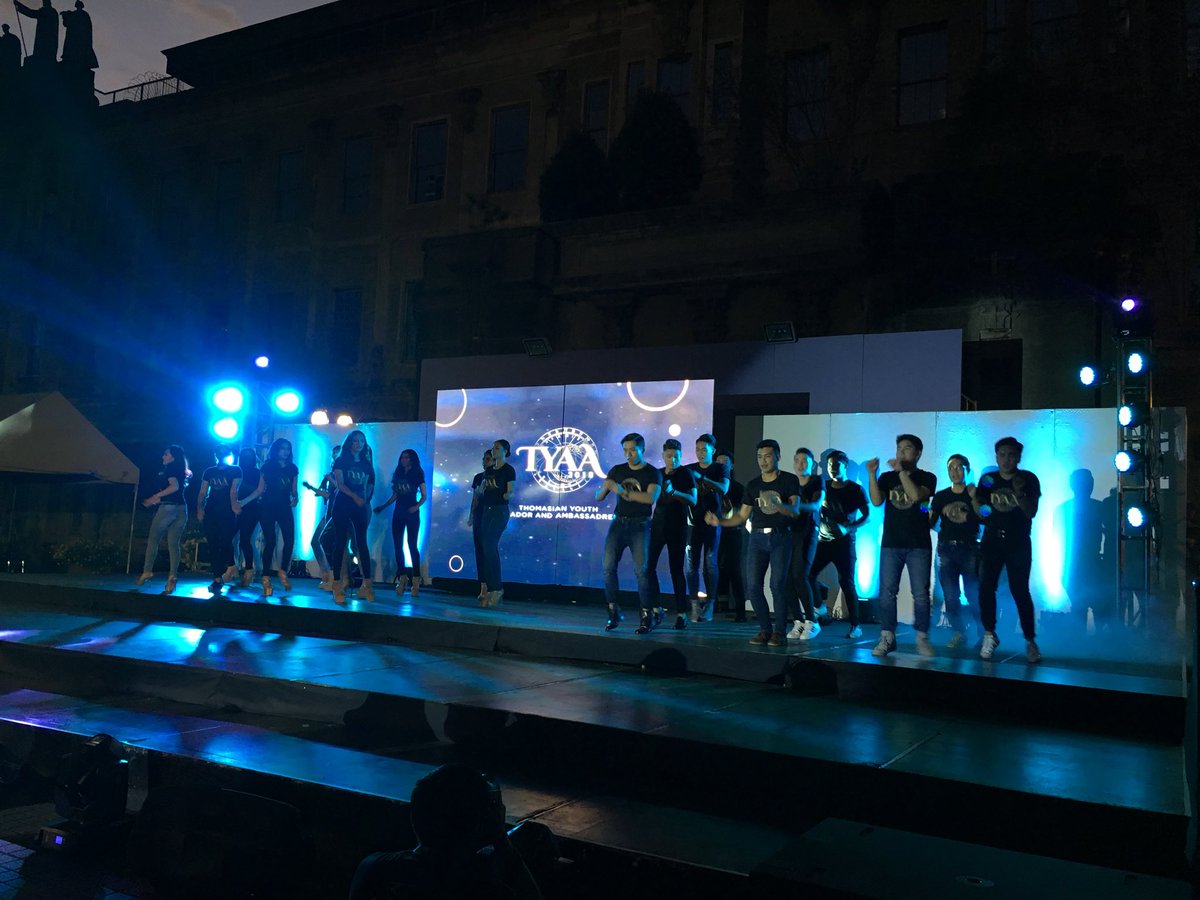 USTCTHMSC's tweet photo. Happening Now: Opening number of the TYAA 2018 candidates #TeamCTHM #BenjaWin #MASUngkitAngπ #TYAA2018 https://t.co/OiwpaqqKpC