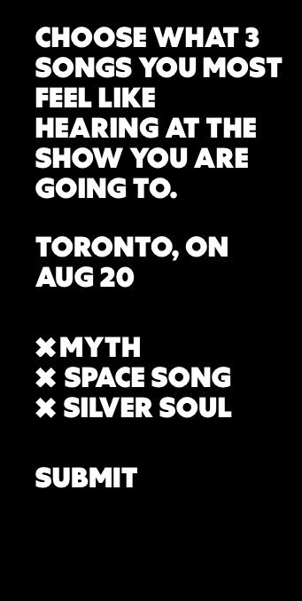 CaptainTegan's tweet photo. My top 3 setlist picks are unfuckwitable @BeachHouseHQ @BeaccchHoussse https://t.co/jjFPg6JYvZ