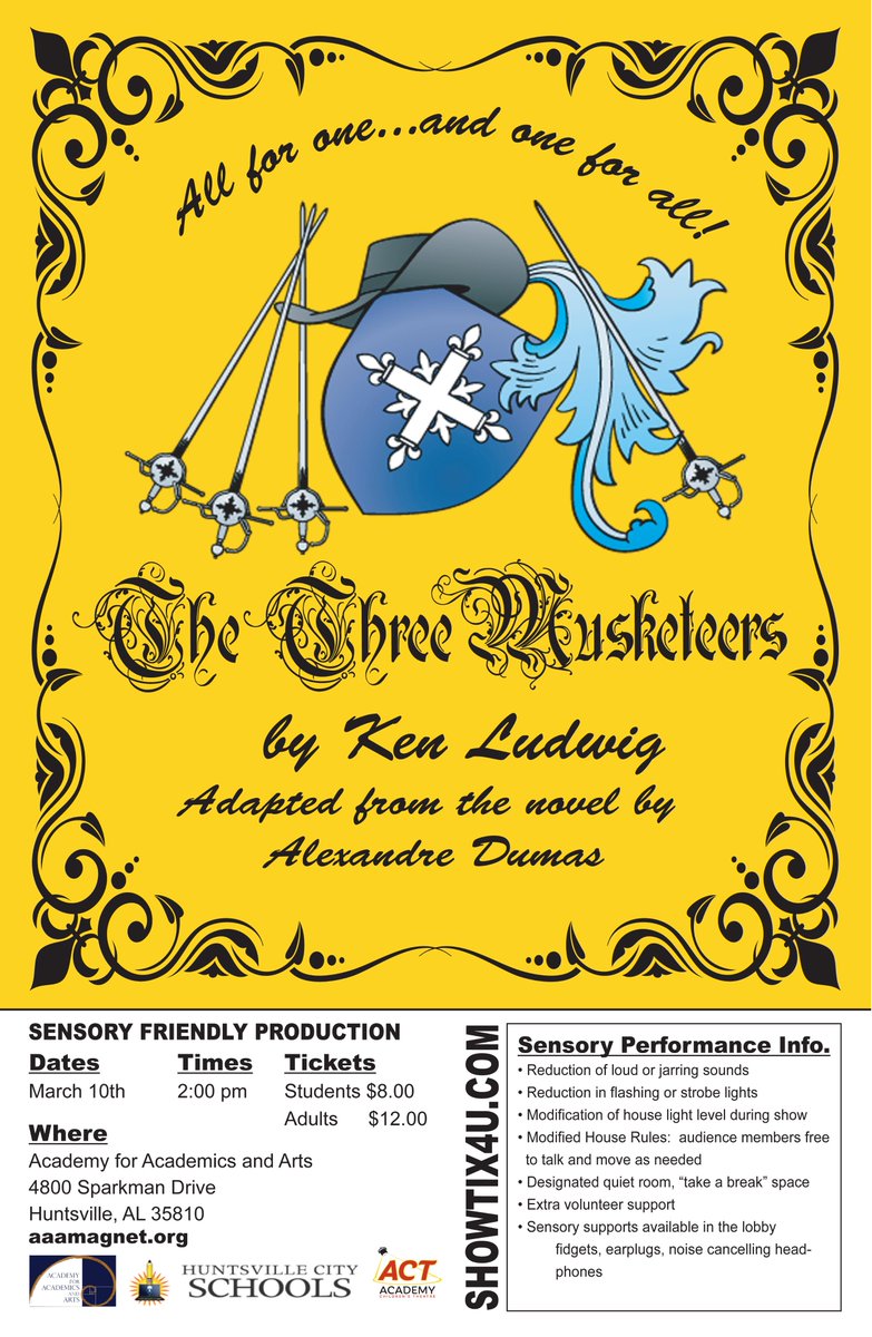Do you have a loved one who you are reluctant to take to shows because they don't sit still or like to make noise? Well all that is welcomed at our 2pm show tomorrow. showtix4u.com <a href="/HSVk12/">Huntsville City Schools</a> <a href="/merrimackhall/">Merrimack Hall</a> <a href="/amyvawp8/">Amy VanAllen</a> @rocketcitymom <a href="/HSVevents/">Huntsville Events</a> <a href="/hsvartleague/">HuntsvilleArtLeague</a> <a href="/artshuntsville/">Arts Huntsville</a>