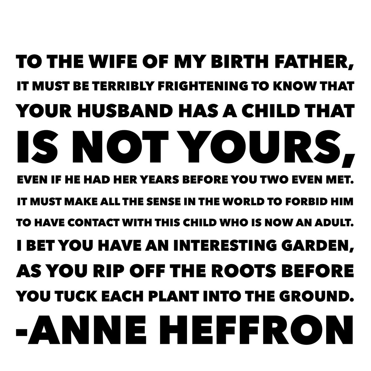 anneheffron's tweet photo. This is not a dictionary post! Just a note I will never send because I don’t have my birth father’s address. #youdontlookadopted #onevisit #shesstillmad #angrywife #reunion #adoption #adopted #wearacondom https://t.co/H1UyIbxnLZ