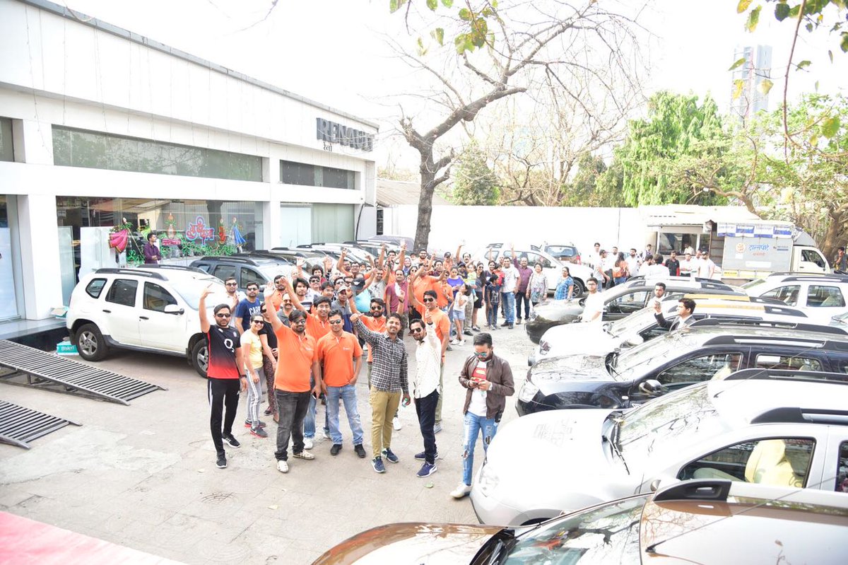 RenaultIndia's tweet photo. The #GangOfDusters start their weekend on an adventurous note as they prepare themselves for an exhilarating #ExpeditionDrive from Mumbai to Lonavala.
@CEATtyres https://t.co/8HyTsiW3U6