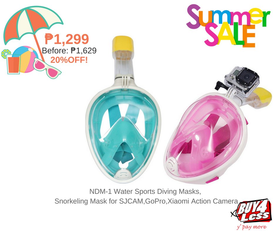 COSTULESSPH's tweet photo. BUY4LESS SUMMER SALE! Enjoy Snorkeling, Diving and other water activities this #SummerGoal2018! Shop &amp; Save up to 26%OFF for Neopine Snorkeling Mask for As Low As ₱1,299. #DivingMask #SnorkelingMask #Summer2018 #Neopine #Buy4Less #SJCAM #GoPro #HeroActionCamera #Xiaomi #Supremo https://t.co/DY5bm6fE1l