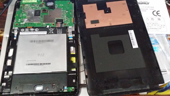 私的まとめ Vivo Tab Note8のコード10を再修理 バッテリ交換した話