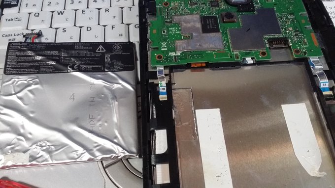 私的まとめ Vivo Tab Note8のコード10を再修理 バッテリ交換した話