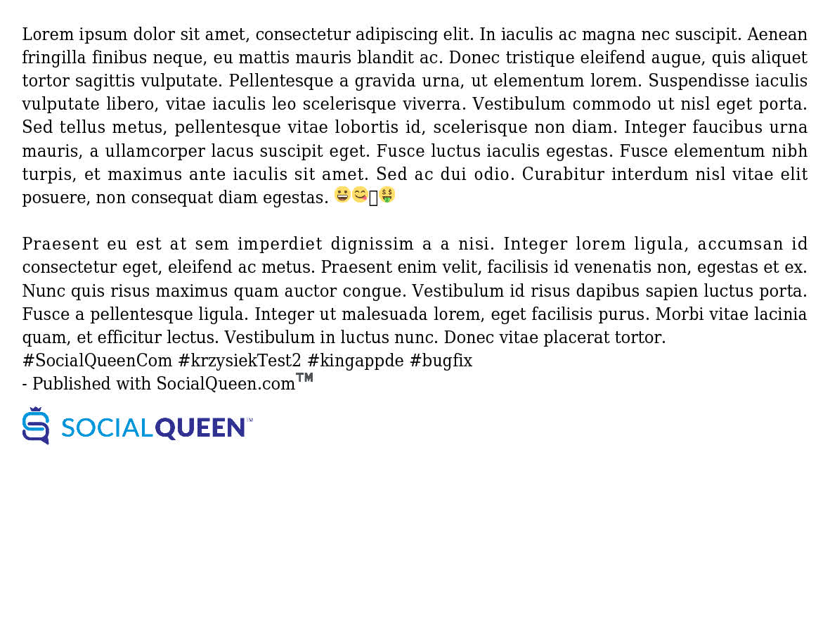 socialqueenCom's tweet photo. #SocialQueenCom #krzysiekTest2 #kingappde #bugfix
 - Published with https://t.co/Q9Y1WJEDzw™ https://t.co/YIF0bxrlr8