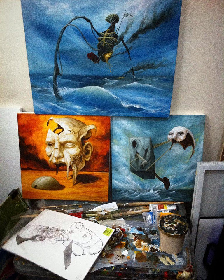 IQ909's tweet photo. Things to look forward to in the coming months... :) Wip #art #artph #finearts #painting automatism #surrealism #dreamscapes #landscapes #bustportrait #seascapes #ianquiranteartworks https://t.co/zfj5McjHu4