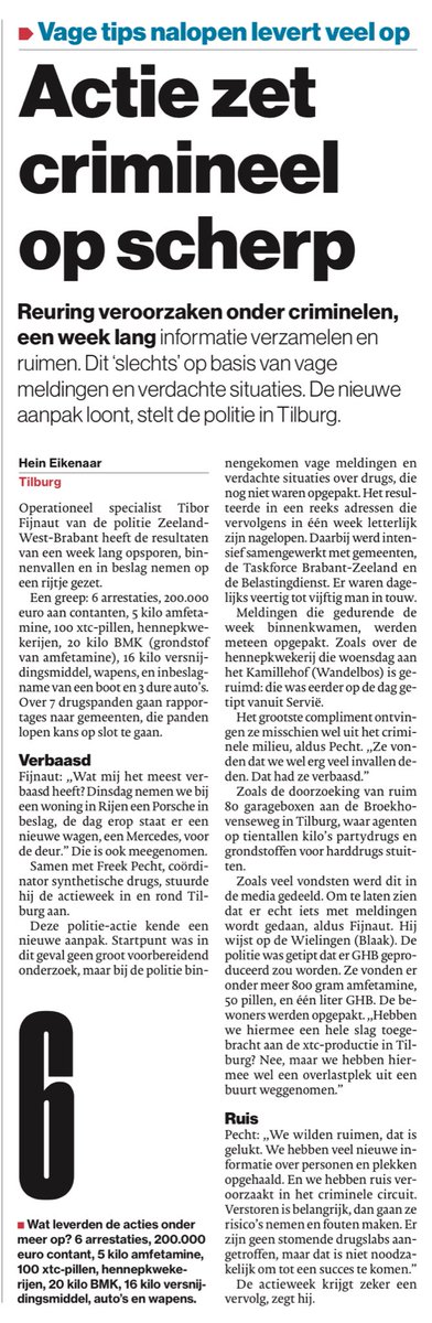 Operationeel specialist Tibor Fijnaut van de politie Zeeland-West-Brabant:
“Hebben we hiermee een hele slag toegebracht aan de xtc-productie in Tilburg? Nee, maar we hebben hiermee wel een overlastplek uit een buurt weggenomen."
#narcostaat #XTC #amfetamine #hennepkwekerijen