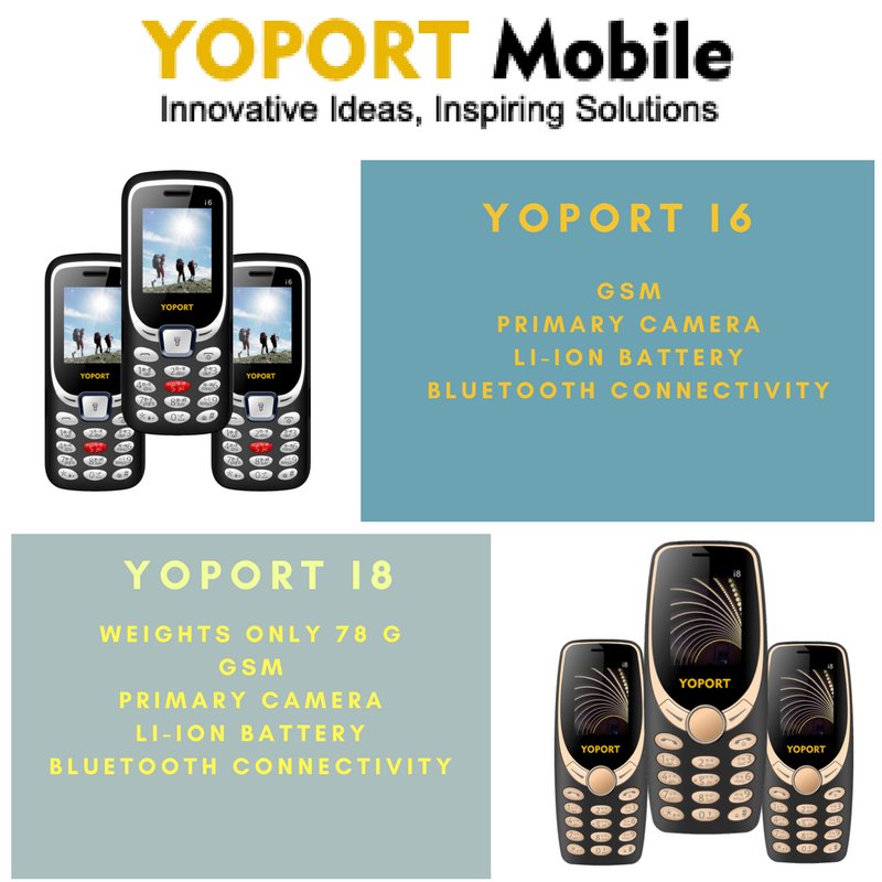 Limited Offer 
Buy i6 and i8 with
Unlimited Calling 
1Gb Data Daily
In Just ₹999
ow.ly/BMsA30iRMo8 #YoportMobile