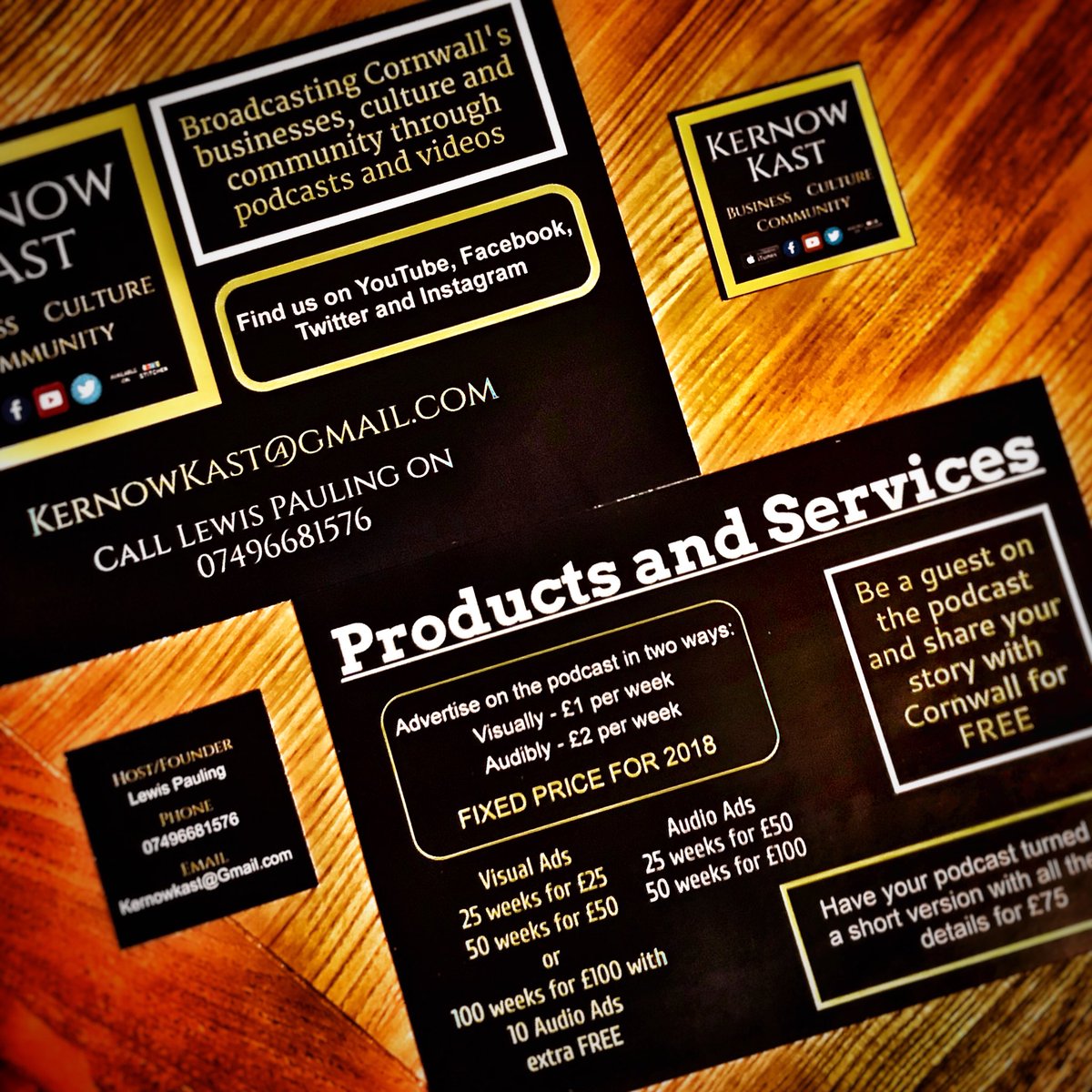 kernowkast's tweet photo. My first business cards and leaflets have arrived!!

Contact for more info on products and services

#cornwallbusiness #cornwallculture #cornwallcommunity #cornwallpodcast #podcast #cornwall #cornishbusiness #cornish https://t.co/UGvIb3GDBt