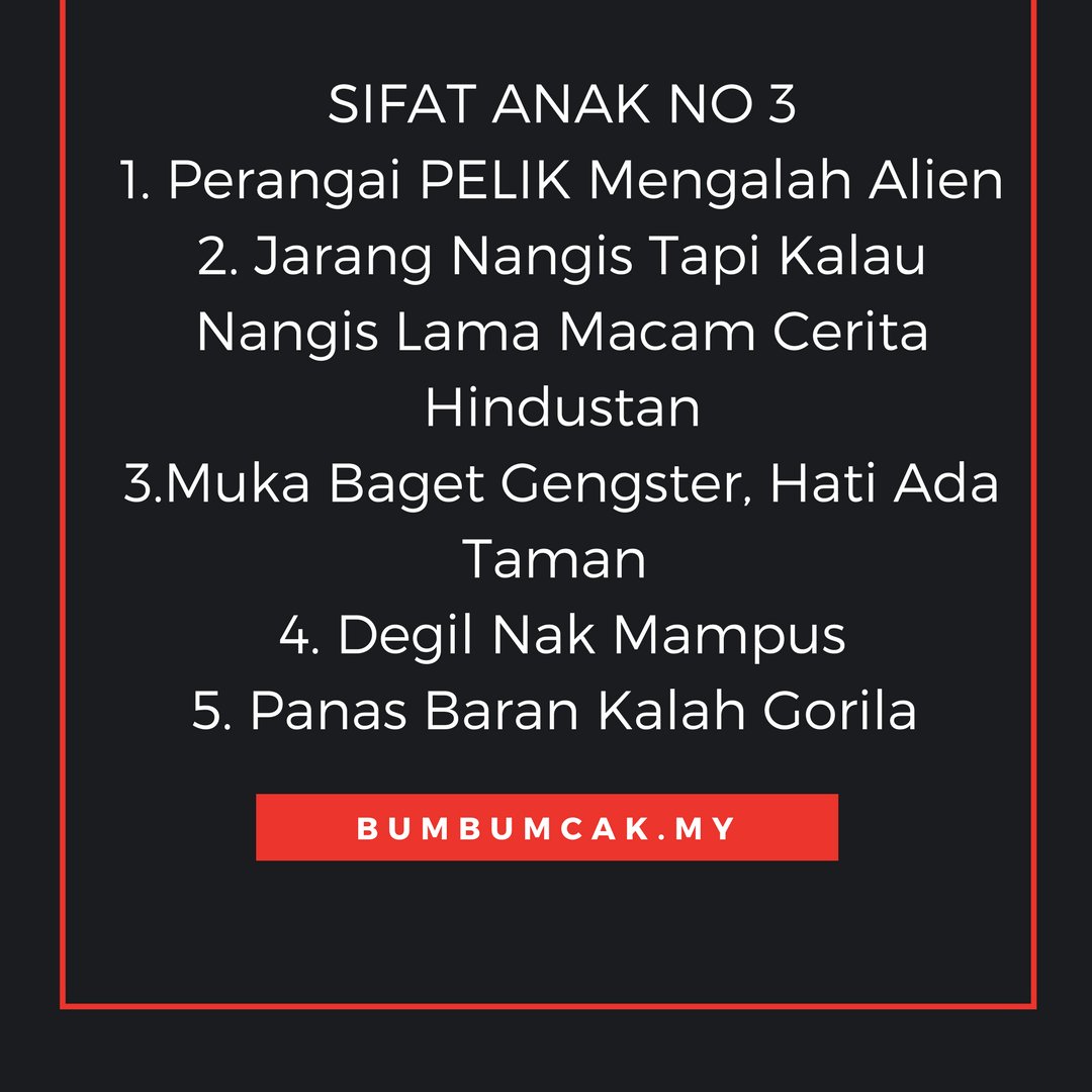تويتر Bumbumcak My على تويتر Anak Nombor 3 Ni Biasa Muka Je Ala Ala Gangster Cer Besar Suara Sikit Berjurai Air Mata Tu Anakno3 Https T Co Mbd8zhylz4
