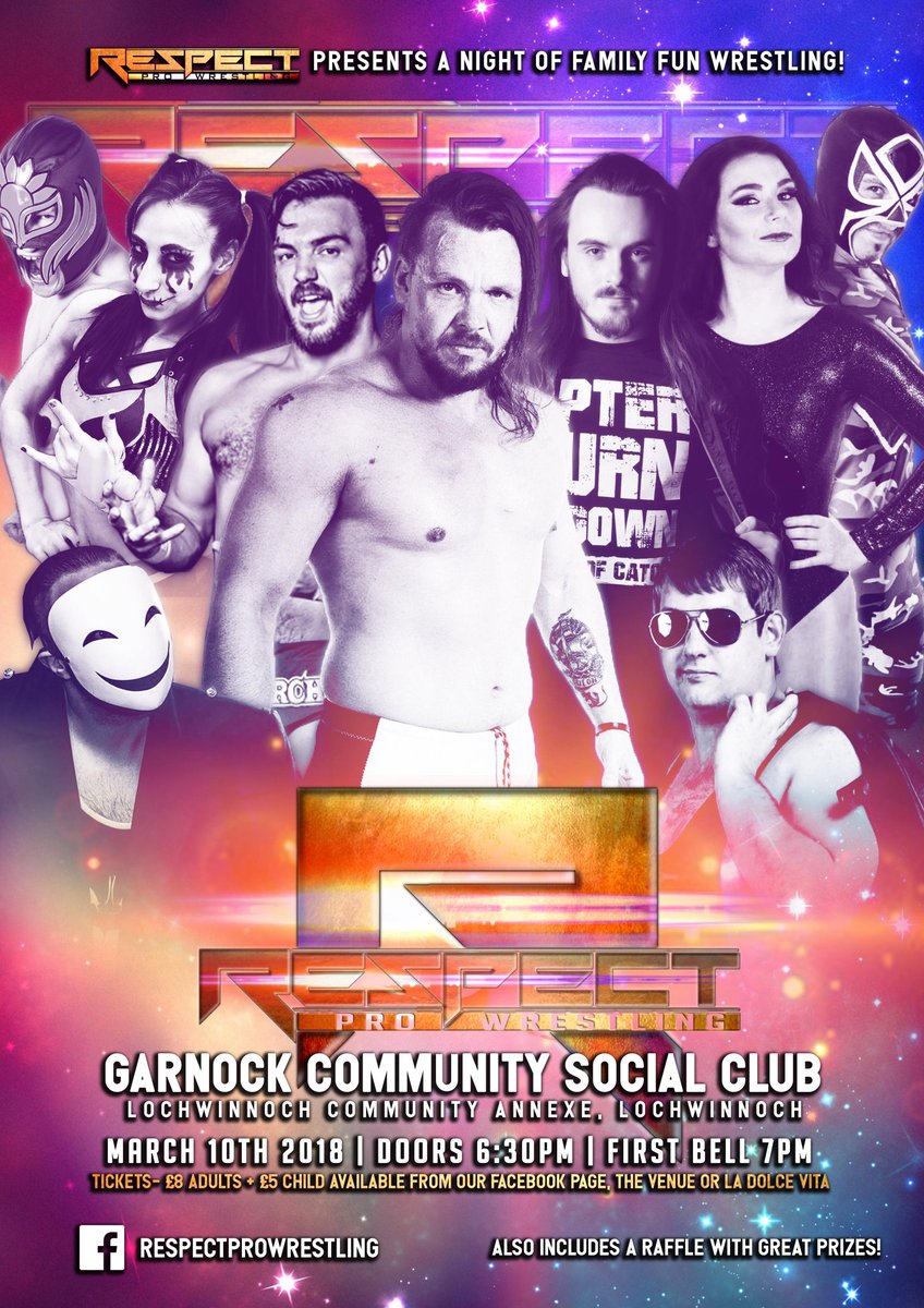 RespectWPro's tweet photo. ITS SHOW DAY!

Last time we checked, this morning we were down to 5 tickets left!

An awesome line up, excellent matches and it's gonna one hell of a night at #Lochwinnoch tonight!

#RespectPW https://t.co/fA1uqIlHqN