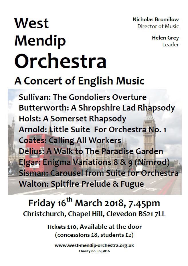 Less than a week to go! Last night’s rehearsal sounded fab.