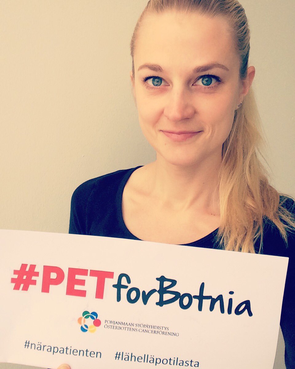 Otroligt viktigt att rätt vård finns nära! Jag är med och stöder insamlingen för en PET-röntgenapparat till Vasa centralsjukhus. Nu utmanar jag alla mina vänner att också delta i kampanjen!
#PETforBotnia #närapatienten #lähelläpotilasta