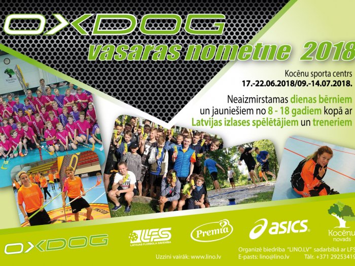 Aicina pieteikties OXDOG vasaras nometnei #florbols floorball.lv/lv/2017/jaunum…