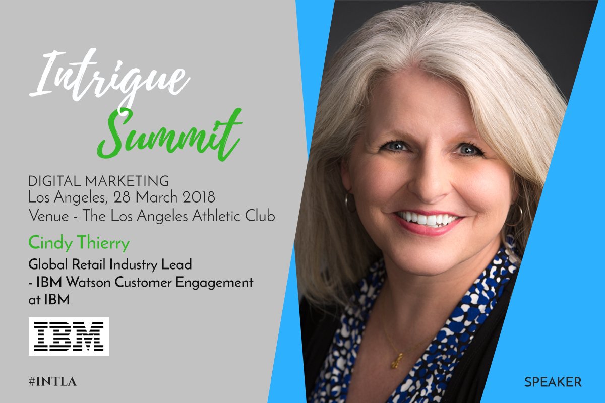 salesgasm's tweet photo. Salesgasm announces Cindy Thierry from @IBMforMarketing as a prominent Speaker at the Intrigue Summit in Los Angeles, 28 March 2018 https://t.co/0Thw5PyquX #INTla #Marketing #DigitalMarketing #IntrigueSummit #Event #MarketingConferences #Summit #salesgasm https://t.co/iYyi7CBAaQ
