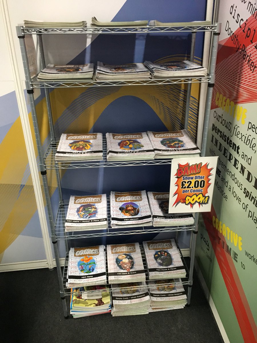 CreateInED's tweet photo. Calling all #TEACHERS! It’s #competition time. RT, follow us and comment below with your best #teaching moment. The #winner gets a bundle of #creative comics and games worth almost £100! Winner announced during @EducationShow Friday 16th March 2018. https://t.co/Muq0Hhs29W