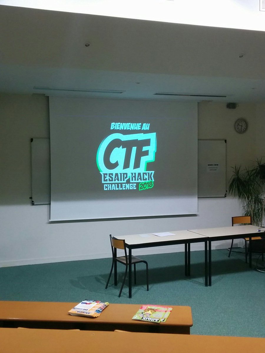 IsiLabs's tweet photo. Arrivé et prêt à commencer le CTF cc @isima5 @groupeesaip https://t.co/PCtEMh4oLr