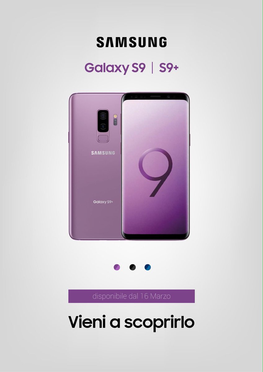 ditieriofficial's tweet image. Vi presentiamo i nuovi #GalaxyS9, per rivoluzionare il vostro modo di guardare e comunicare il mondo con le innovative funzioni #MyEmoji, #SuperSlowmo e la doppia apertura focale.