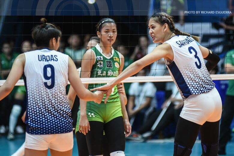 abscbnsports's tweet photo. #UAAPSeason80Volleyball: National U (6-1) vs La Salle (5-2)

LIVE NOW! 

📺 ABS-CBN S+A 23, ABS-CBN S+A HD 166, Liga Sky ch 86, Liga Sky HD 183

📱/💻 https://t.co/MN838qgl1A https://t.co/FvZA95Y0fG
