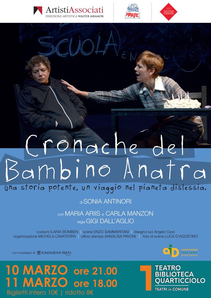 #10marzo e #11Marzo al #TBQ con #cronachedelbambinoanatra la #dislessia la fa da padrona.